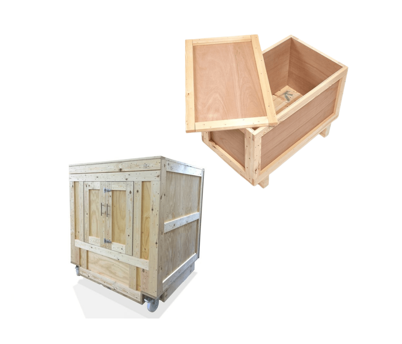 Large custom wooden cases