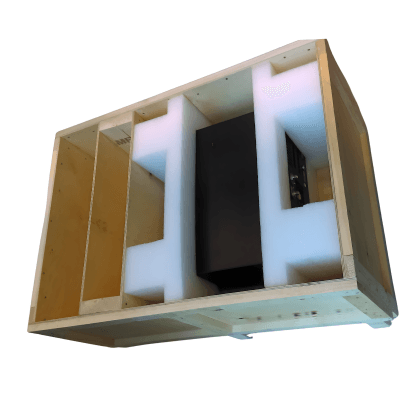 Wooden case with foam inserts